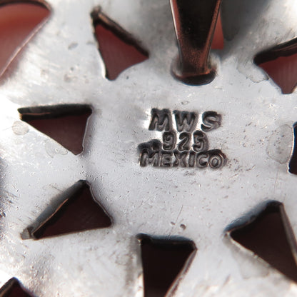 Mark Wasserman Samara Sterling Silver Vintage Mexico Sun Oxidized Slide Pendant