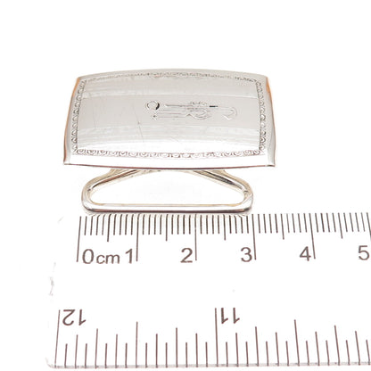 Hickok 925 Sterling Silver Antique Art Deco Letter R Initial Belt Buckle