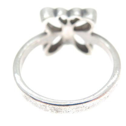 CELLINI 925 Sterling Silver Vintage Butterfly Modernist Ring Size 5.75