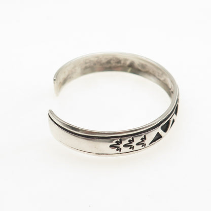 Thomas Singer Old Pawn Sterling Silver Vintage Zig Zag Adjustable Bracelet 6"