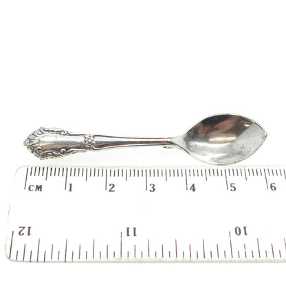 INTERNATIONAL SILVER Sterling Antique Art Deco Salt & Spices Spoon Pin Brooch