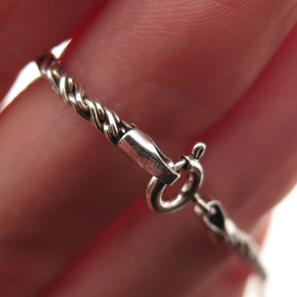 Effy 925 Sterling Silver Twisted Rope Chain Necklace 18"