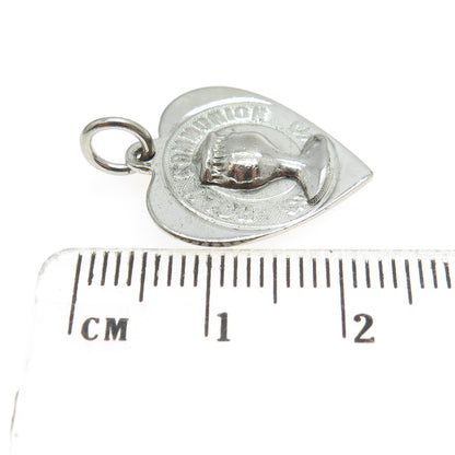 JEANOR 925 Sterling Silver Vintage "Holy Communion" Goblet Charm Pendant