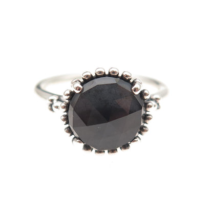 Pandora 925 Sterling Silver Crystal Midnight Star Ring Size 8.5