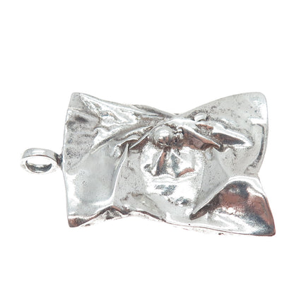 935 Silver Vintage Israel Modernist Oxidized Pendant