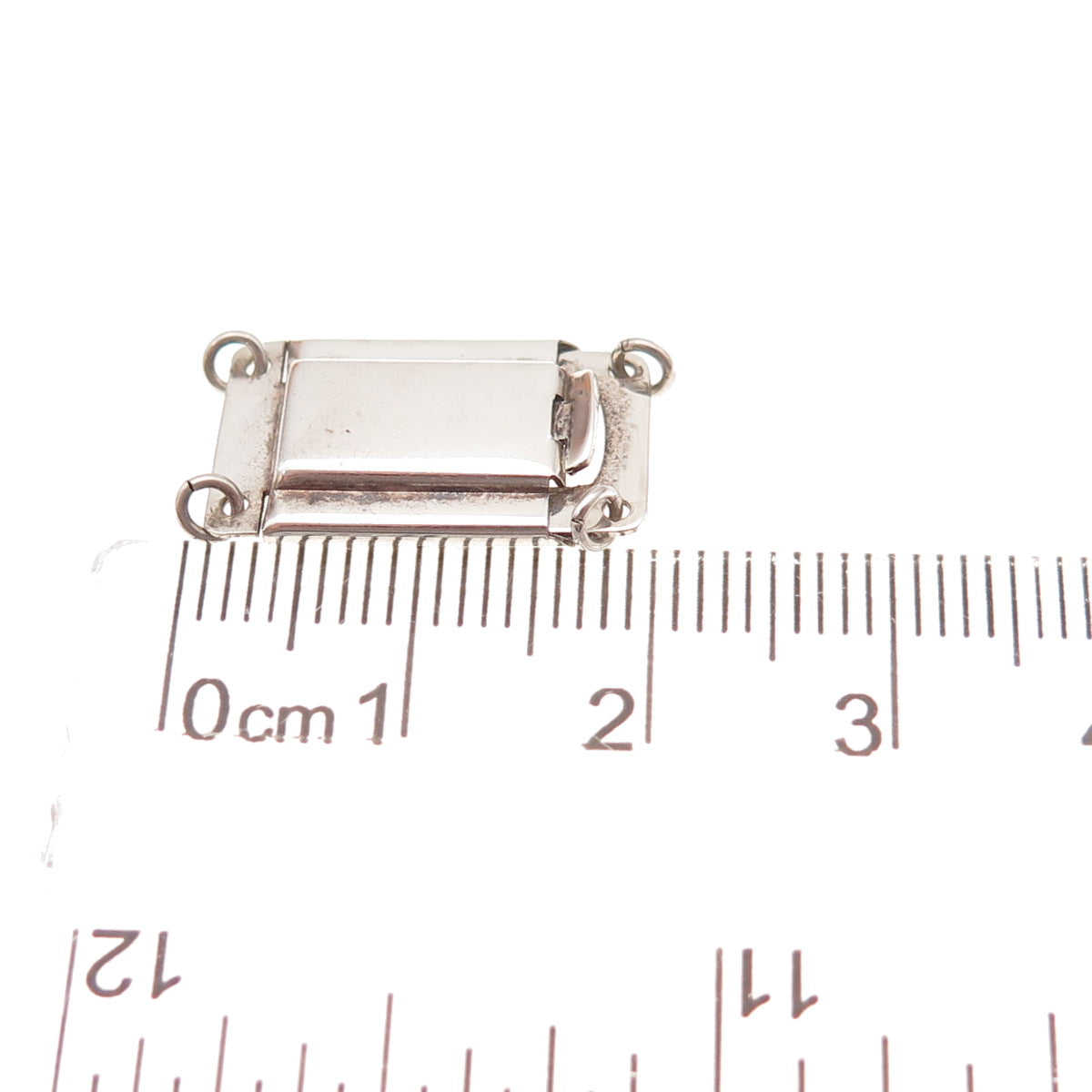 925 Sterling Silver Vintage England Bracelet / Necklace Box Lock Clasp