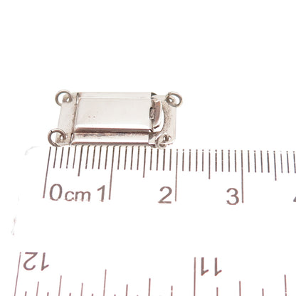 925 Sterling Silver Vintage England Bracelet / Necklace Box Lock Clasp