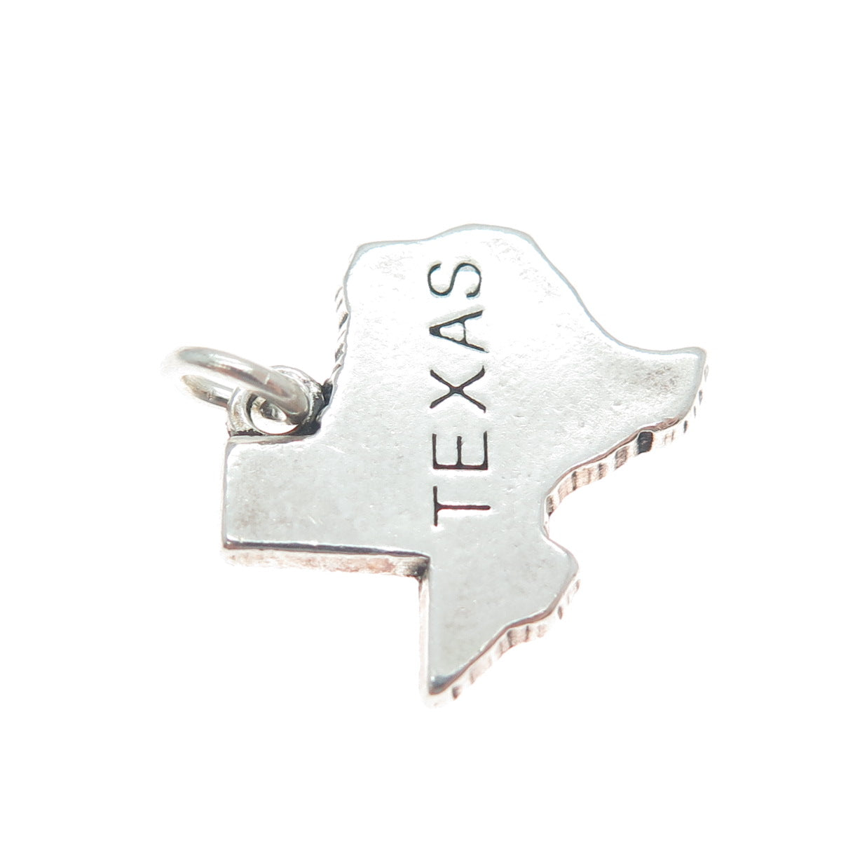 DV Dawn Vertrees 925 Sterling Silver Vintage Texas State Map Charm Pendant
