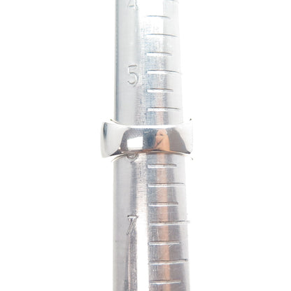 925 Sterling Silver Real MOP & Round-Cut C Z Modernist Ring Size 6