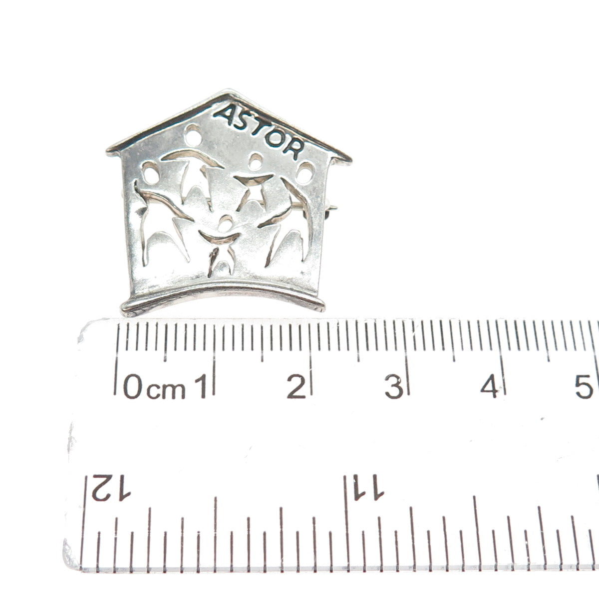 925 Sterling Silver Vintage Astor Family Pin Brooch