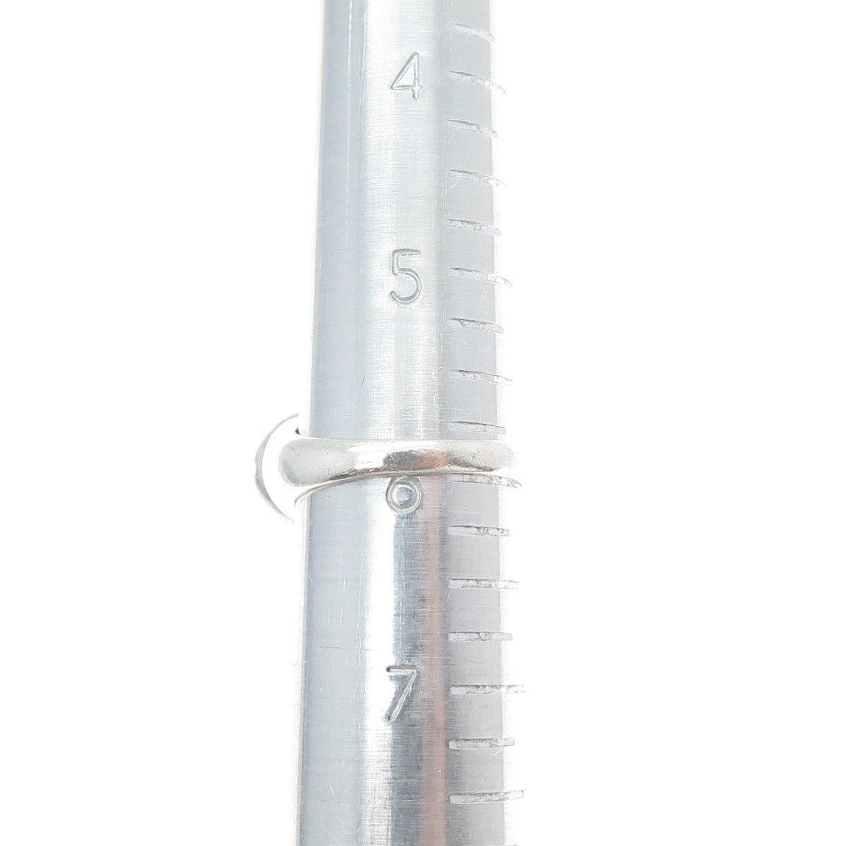 925 Sterling Silver Vintage Real Cabochon Lapis Lapis Greek Key Ring Size 6