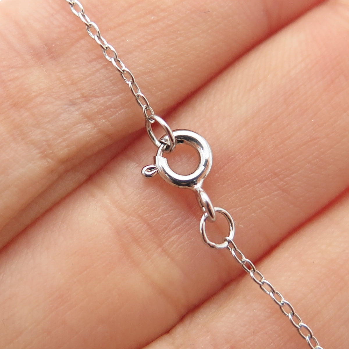 925 Sterling Silver Round-Cut C Z Infinity Anklet / Bracelet 8.75-9.75"