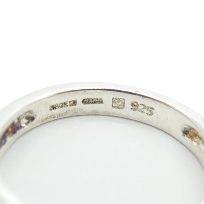 MICHELLE ALBALA 925 Sterling Silver Vintage Wedding Band Ring Size 7.25