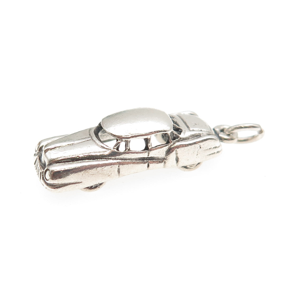 DANECRAFT 925 Sterling Silver Vintage Classic Car Oxidized 3D Charm Pendant