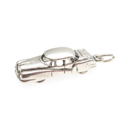 DANECRAFT 925 Sterling Silver Vintage Classic Car Oxidized 3D Charm Pendant