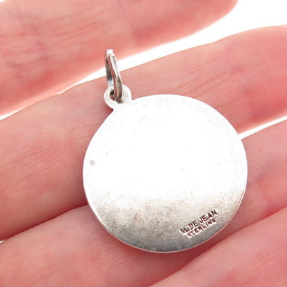 M. De Jean 925 Sterling Silver Vintage Saint Jude Thaddeus Charm Pendant