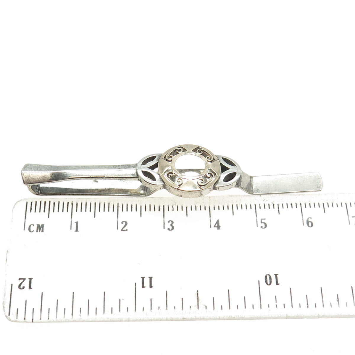 925 Sterling Silver & 10K Gold Vintage Celtic Modernist Pendant