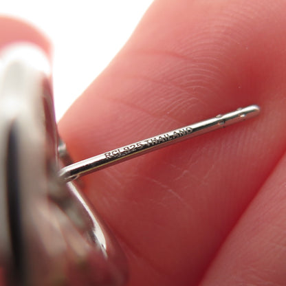 925 Sterling Silver Interlocked Circle Earrings