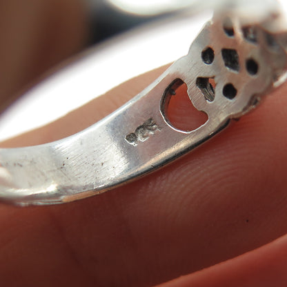925 Sterling Silver Vintage Celtic Knot Ring Size 7.5