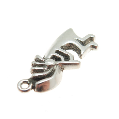 ALVIN THOMPSON NAVAJO Old Pawn Sterling Silver Vintage Kokopelli Charm Pendant