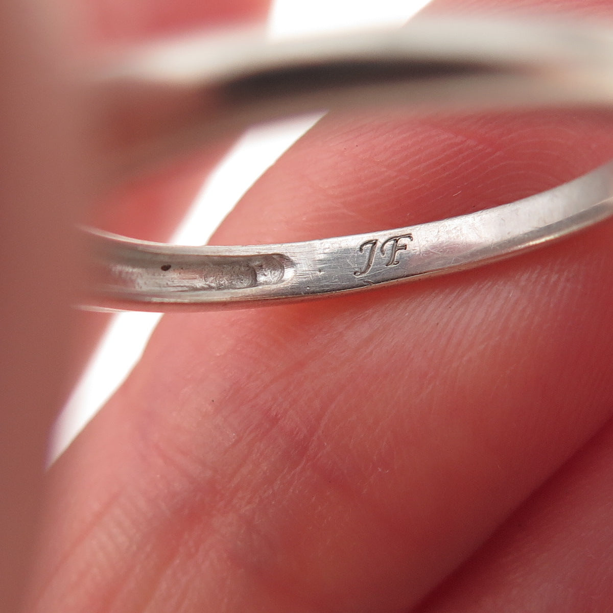 925 Sterling Silver Princess-Cut C Z Engagement Ring Size 7