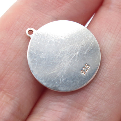 925 Sterling Silver Enamel Capricorn Zodiac Sign Minimalist Charm Pendant