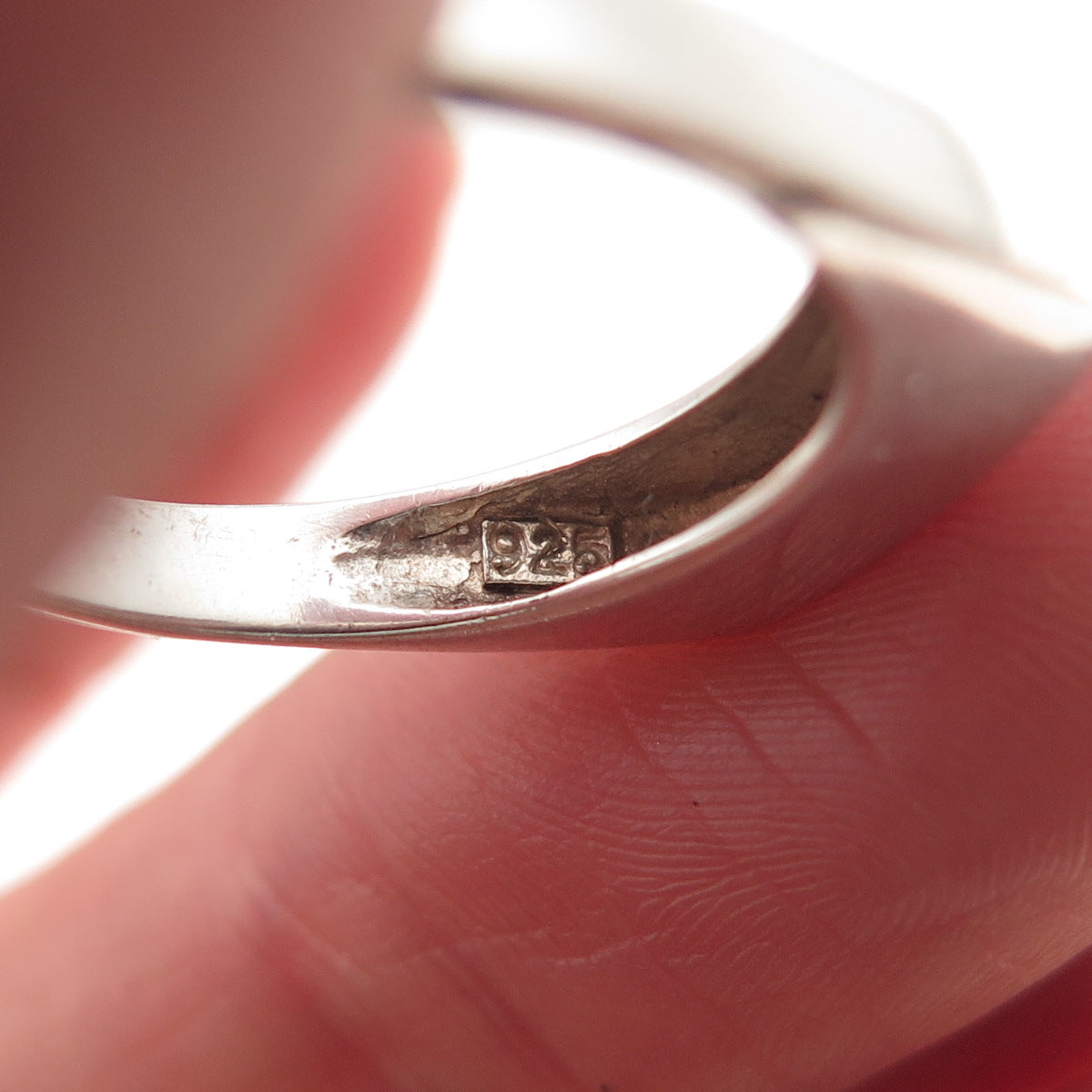 925 Sterling Silver Vintage Faith Ring Size 7.75