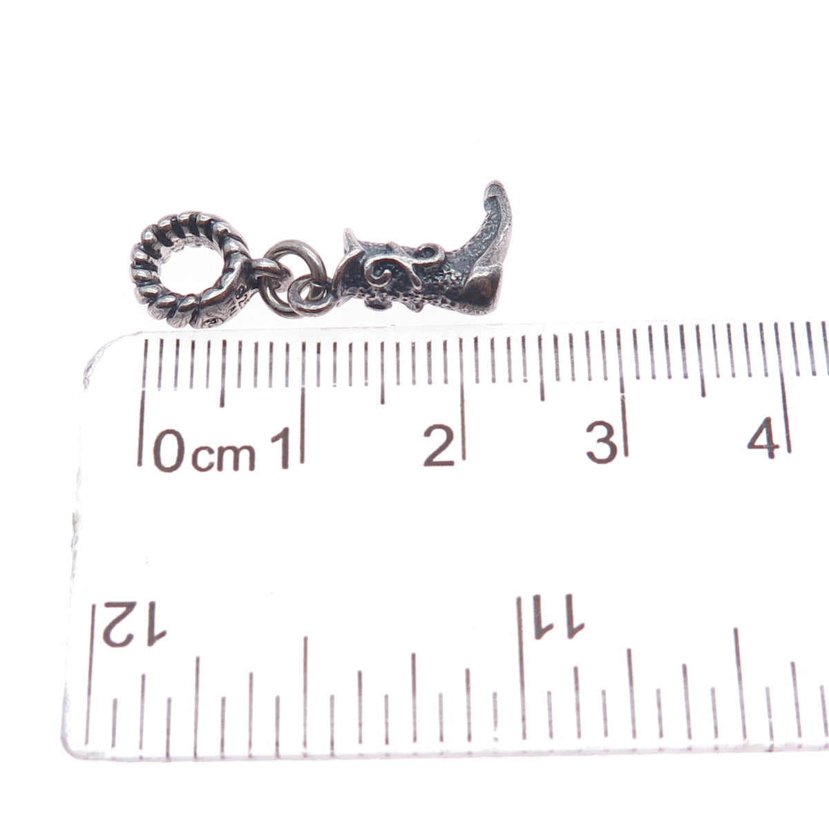 RL RICHLINE 925 Sterling Silver Italy Cowboy Boot Dangle Slide Charm