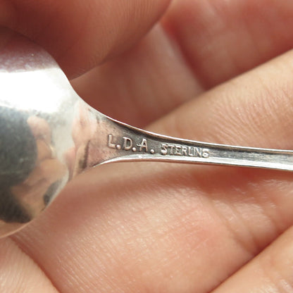 925 Sterling Silver Antique Lous David Andersen Delaware States & Cities Spoon