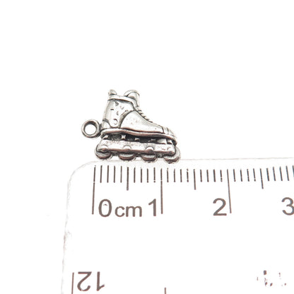 Sunwest 925 Sterling Silver Vintage Rollerblade Skate Mini Charm Pendant
