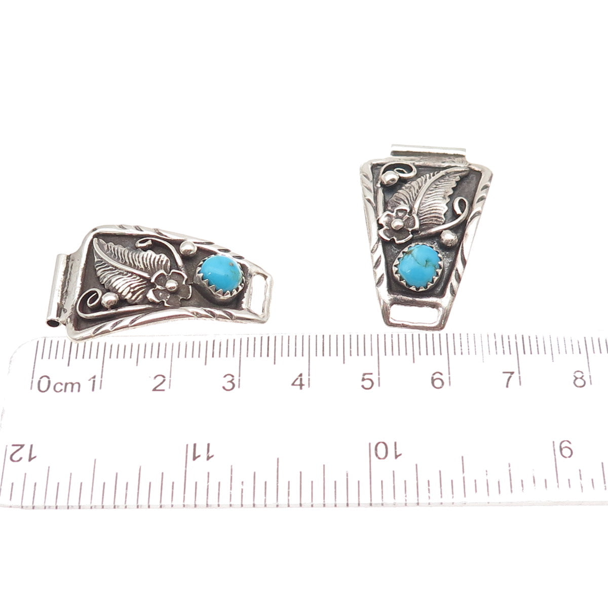 Oryx Watch Co. Old Pawn 925 Sterling Silver Vintage Turquoise Floral Watch Band