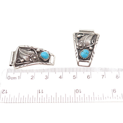 Oryx Watch Co. Old Pawn 925 Sterling Silver Vintage Turquoise Floral Watch Band