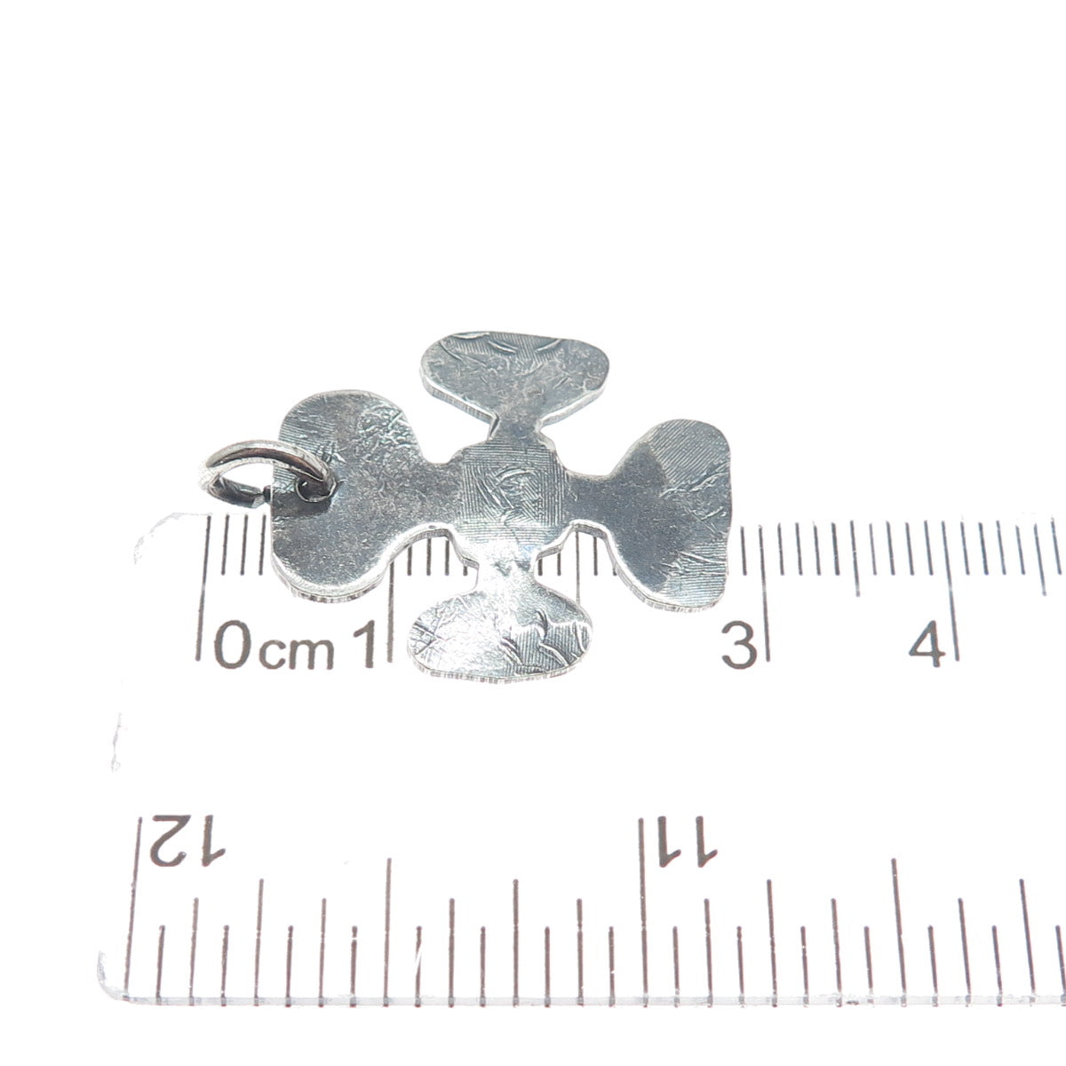 Old Pawn 925 Sterling Silver Vintage Southwestern Cross Oxidized Pendant