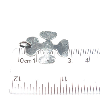 Old Pawn 925 Sterling Silver Vintage Southwestern Cross Oxidized Pendant