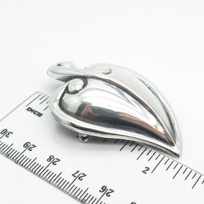 925 Sterling Silver Vintage Pepper Pin Brooch