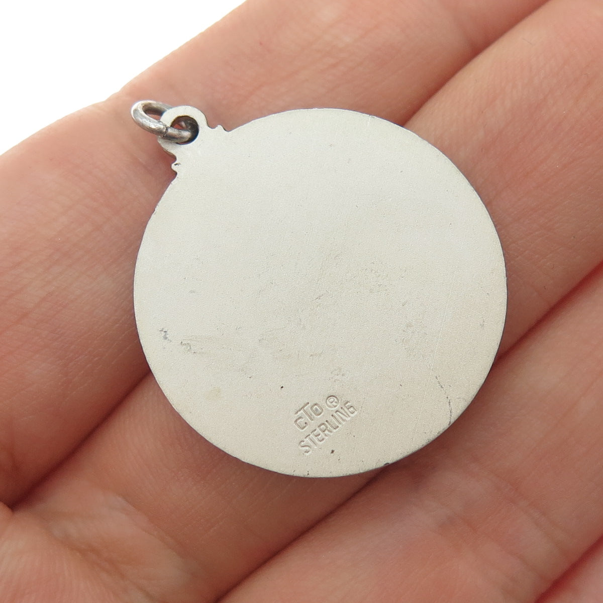 O.C. TANNER Sterling Silver Vintage 1986 San Francisco Oxidized Charm Pendant