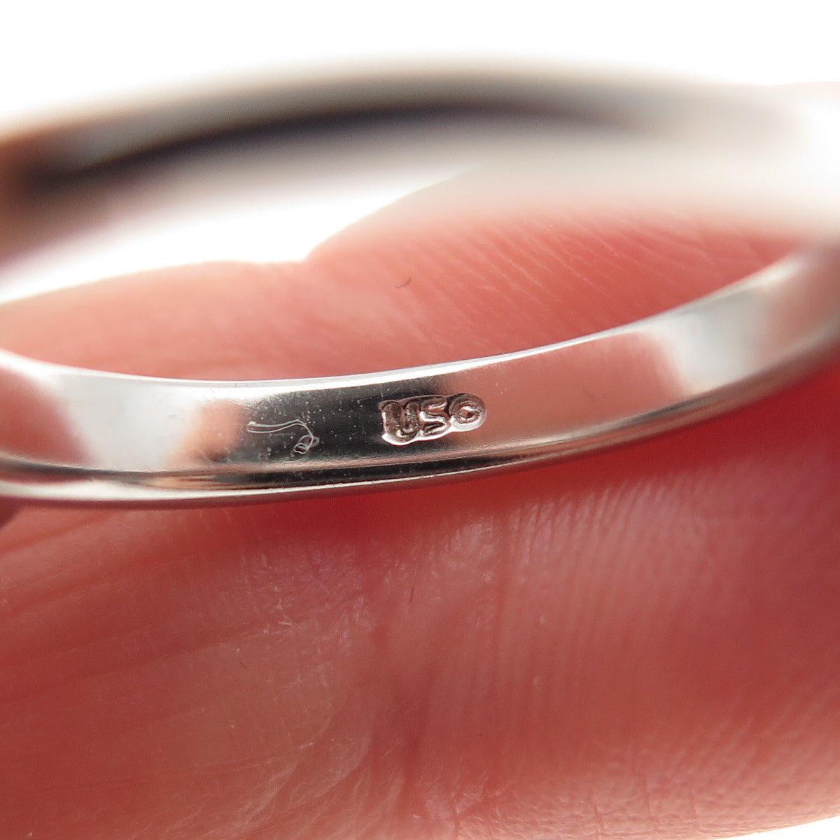 925 Sterling Silver Triangle-Cut C Z Engagement Ring Size 6