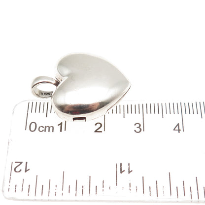 PANDORA 925 Sterling Silver C Z Love Locket Heart Charm Pendant