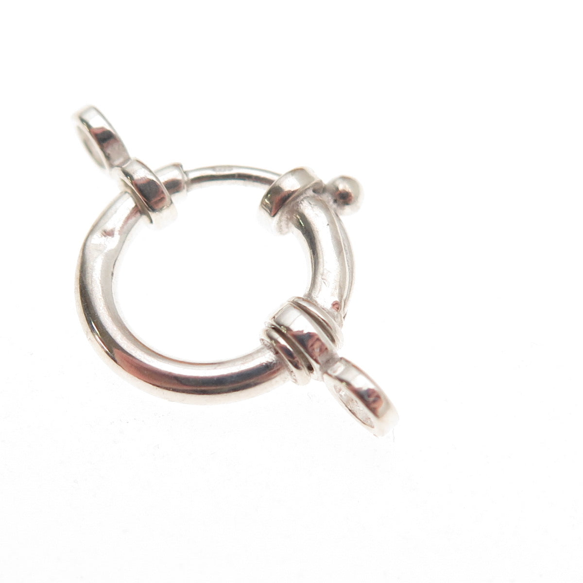 925 Sterling Silver Vintage Bracelet / Necklace Spring Ring Lock Clasp
