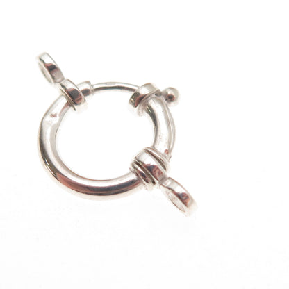 925 Sterling Silver Vintage Bracelet / Necklace Spring Ring Lock Clasp