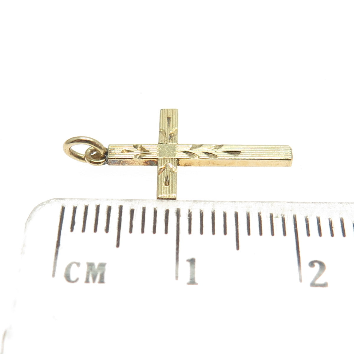 1/20 12K Gold Filled Antique Cross Engraved Pendant