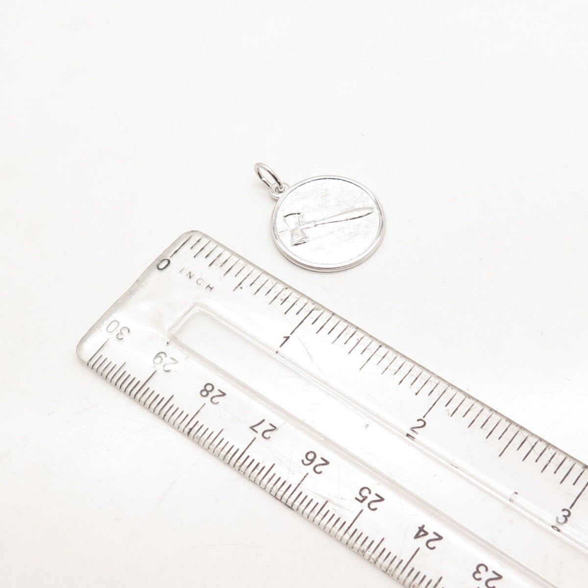 925 Sterling Silver Vintage Judge's Hammer Charm Pendant