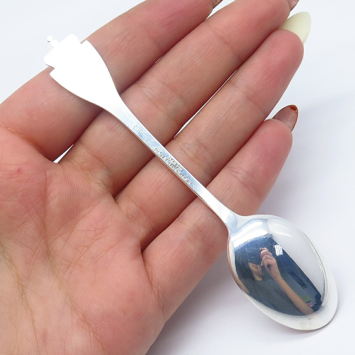 925S Sterling Silver Vintage Norway Th Marthinsen Coat of Arms Spoon