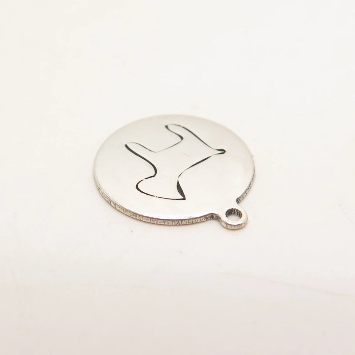 925 Sterling Silver USA Two In Town Dog Charm Pendant