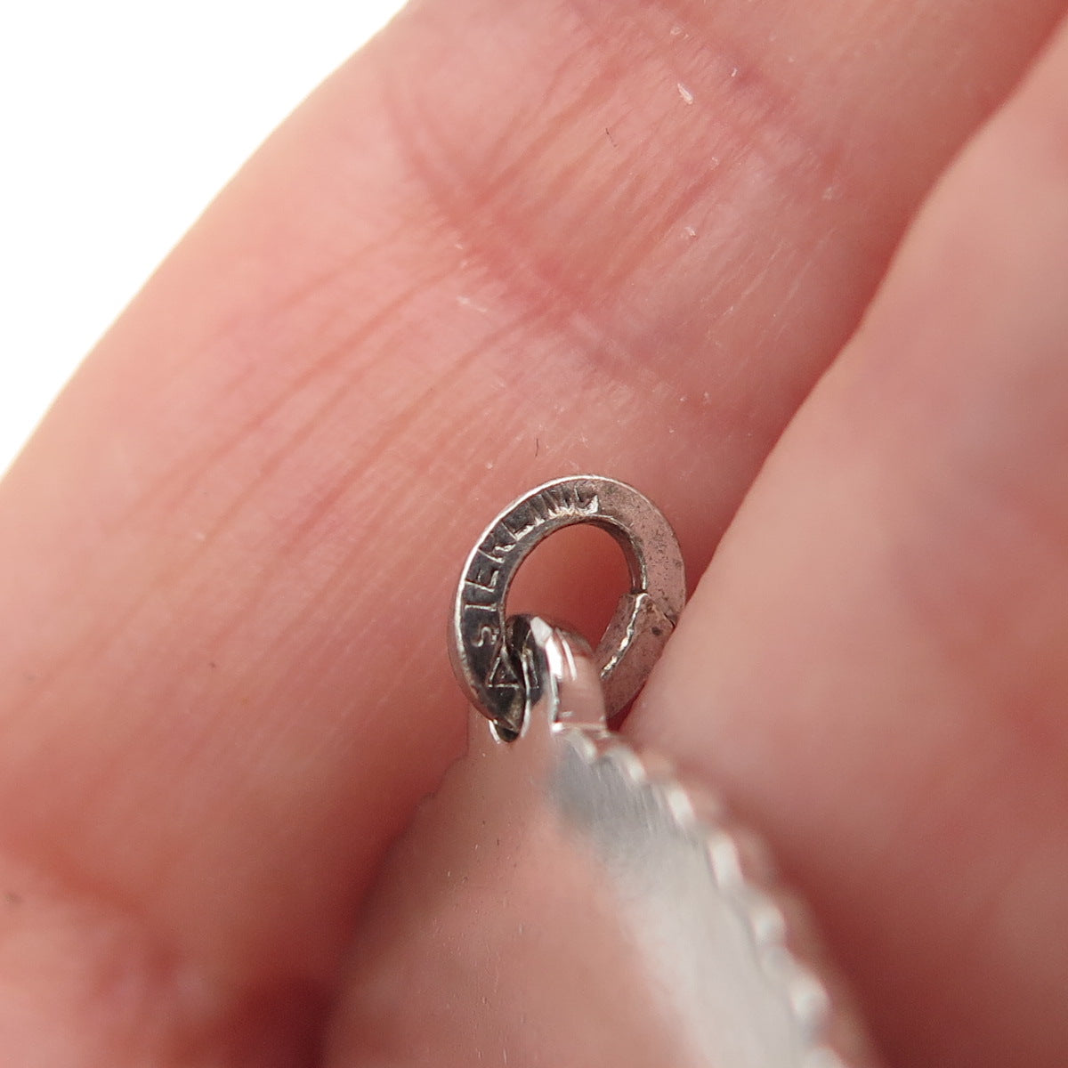 925 Sterling Silver Vintage Happy Birthday Flower Charm Pendant