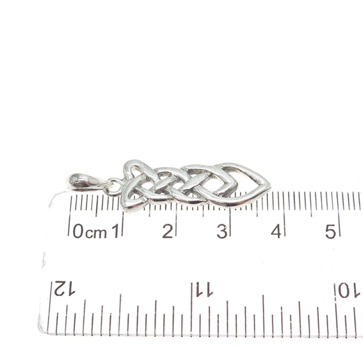 925 Sterling Silver Vintage Celtic Trinity Knot Charm Pendant