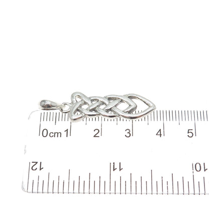 925 Sterling Silver Vintage Celtic Trinity Knot Charm Pendant