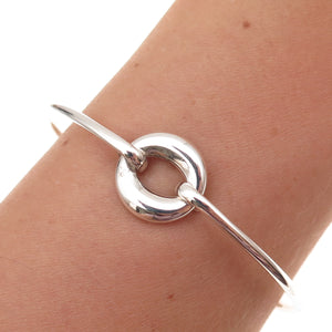 Tiffany & Co. Elsa Peretti 925 Sterling Vintage Sevillana O Bangle Bracelet 6"