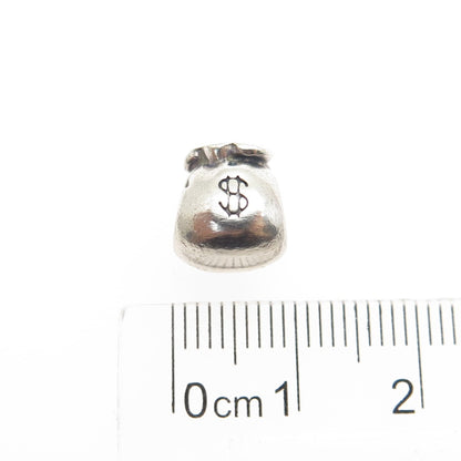 PANDORA 925 Sterling Silver Money Bag Bead Charm