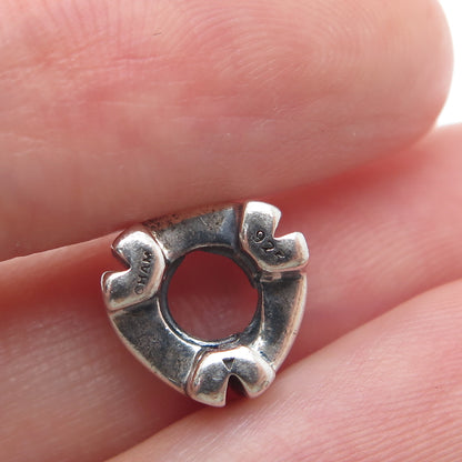 CHAMILIA 925 Sterling Silver Letter H Initial Bead Charm